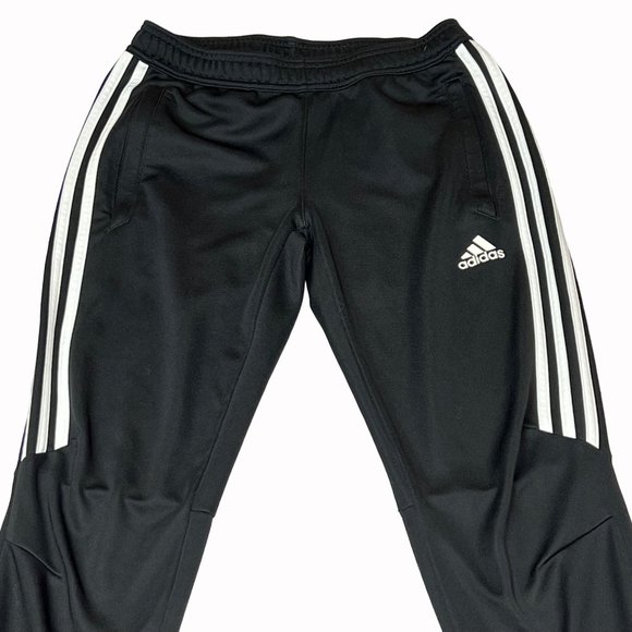 ADIDAS Climacool Jogger XS Black Fitted Zip Leg Track Pants Warm Up Pull On - Picture 3 of 13